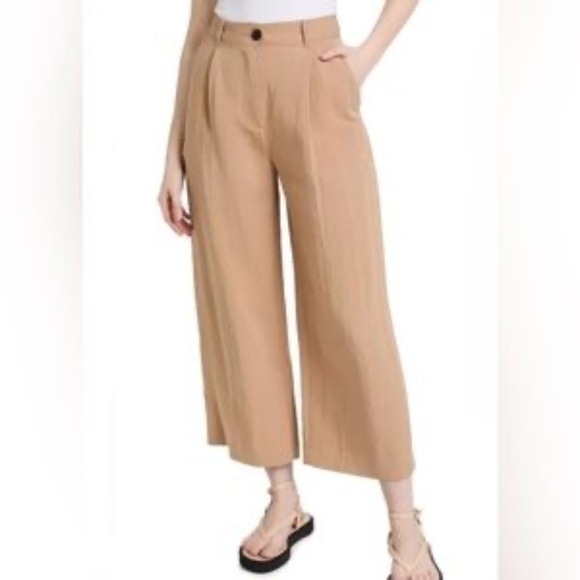 Rag & Bone Women’s Dark Khaki Ivy Culotte Cropped Pants 2 - Picture 1 of 11